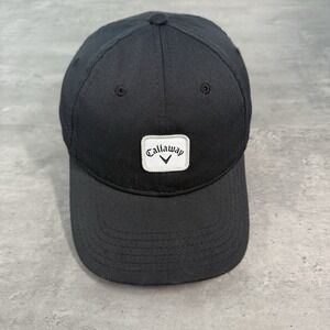 Callaway Golf Hat Black White Small Medium Flex Fitted Stretch Spandex Gorpcore